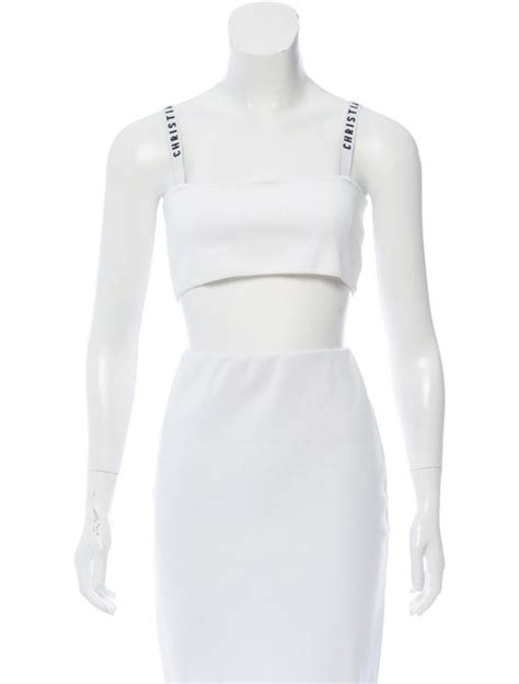 dior bralette outfit